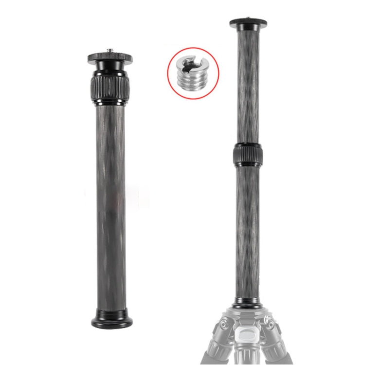 BEXIN P262C 235mm-396mm Tripod Extension Pole Carbon Fiber Center Column Tripod Extender, P262C