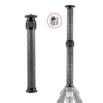BEXIN P262C 235mm-396mm Tripod Extension Pole Carbon Fiber Center Column Tripod Extender, P262C