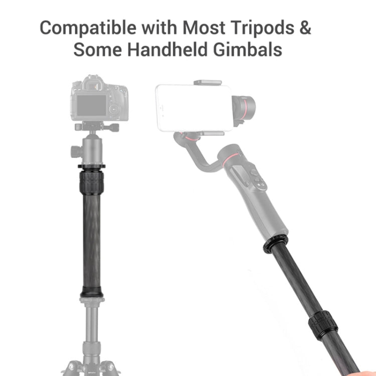 BEXIN P262C 235mm-396mm Tripod Extension Pole Carbon Fiber Center Column Tripod Extender, P262C