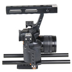 YELANGU YLG0904A Handle Video Camera Cage Stabilizer for Panasonic Lumix DMC-GH4 / Sony A7 & A7S & A7R & A7RII & A7SII