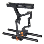 YELANGU YLG0904A Handle Video Camera Cage Stabilizer for Panasonic Lumix DMC-GH4 / Sony A7 & A7S & A7R & A7RII & A7SII
