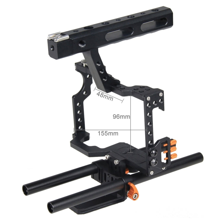 YELANGU YLG0904A Handle Video Camera Cage Stabilizer for Panasonic Lumix DMC-GH4 / Sony A7 & A7S & A7R & A7RII & A7SII