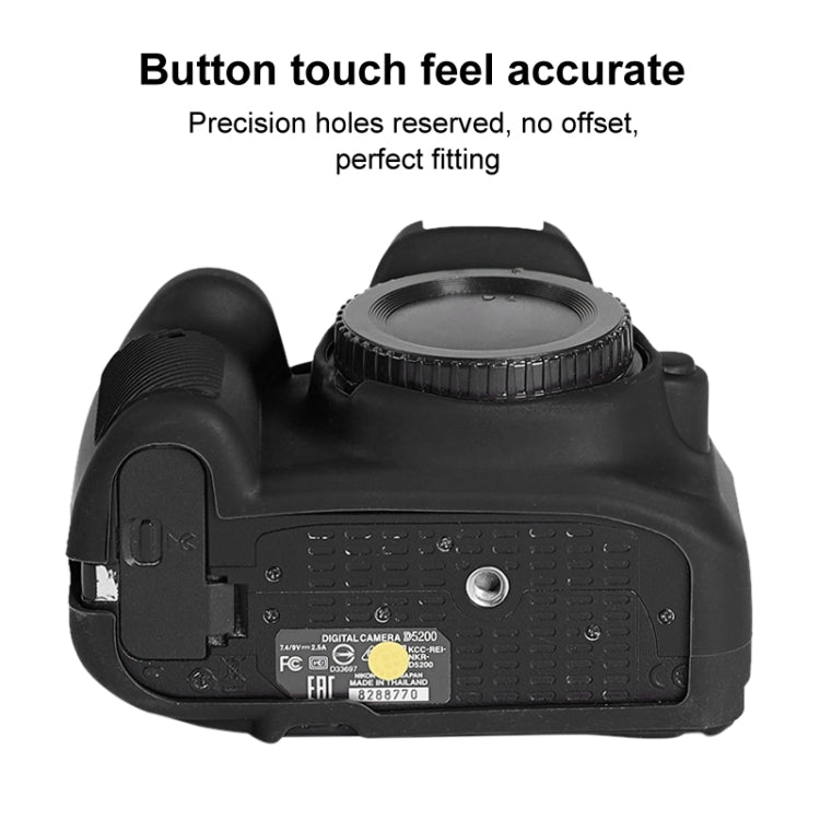 Soft Silicone Protective Case for Nikon D5200, For Nikon D5200