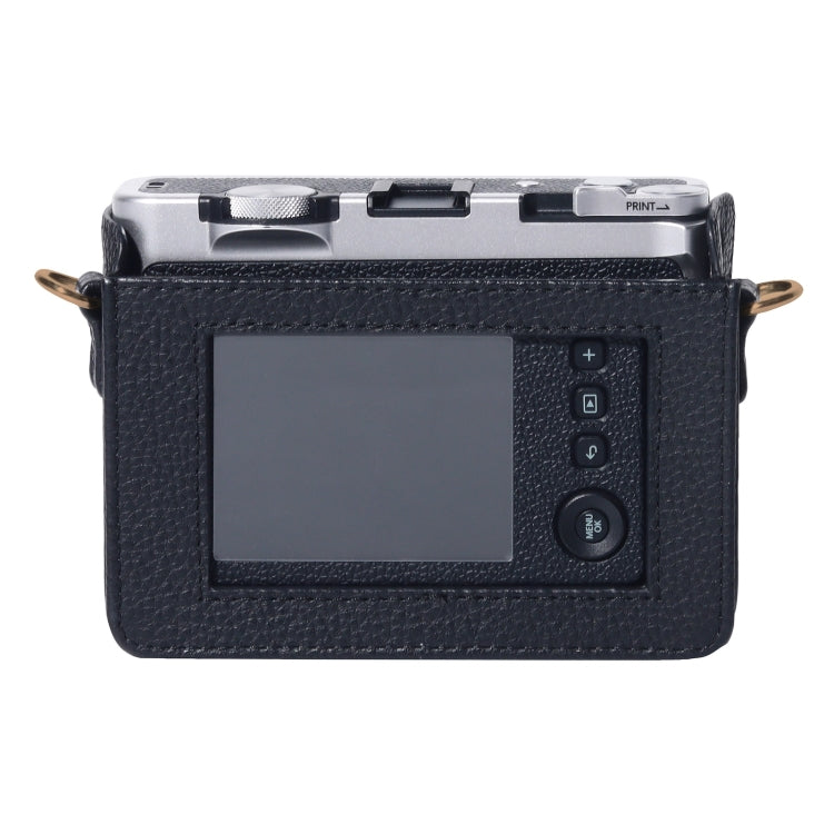 For FUJIFILM instax mini Evo Full Body Camera Genuine Leather Case Bag with Strap, For FUJIFILM instax mini Evo