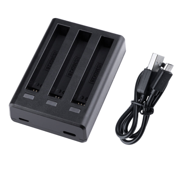Tri-Slot Batteries Fast Charger for Insta360 One X2, For Insta360 One X2 Tri-Slot Batteries