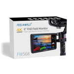 FEELWORLD FW568 V3 6 inch 3D LUT DSLR Camera Field Monitor, IPS Full HD 1920 x 1152,  Support HDMI Input Output Tilt Arm