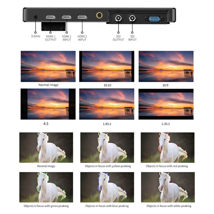 FEELWORLD LUT11S 10.1 inch Ultra High Bright 2000nit Touch Screen DSLR Camera Field Monitor, 3G-SDI 4K HDMI Input Output 1920 x 1200 IPS Panel, LUT11S