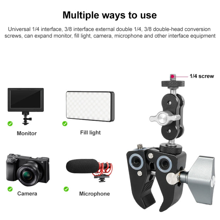 BEXIN WN-40 C-Type Universal Desk Magic Mount Claws Clip, BEXIN WN-40