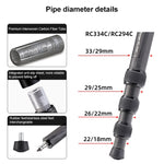 BEXIN RC294 Portable Collapsible Carbon Fiber Camera Tripod with K44 Panoramic BallHead, RC294+K44