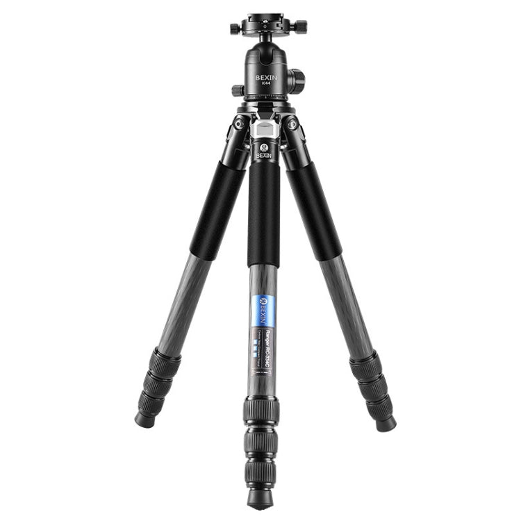 BEXIN RC334 Portable Collapsible Carbon Fiber Camera Tripod with K44 Panoramic BallHead, RC334+K44