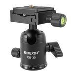 BEIXIN QB-30  360 Degree Rotation Panorama Metal Ball Head with Quick Release Plate, QB-30