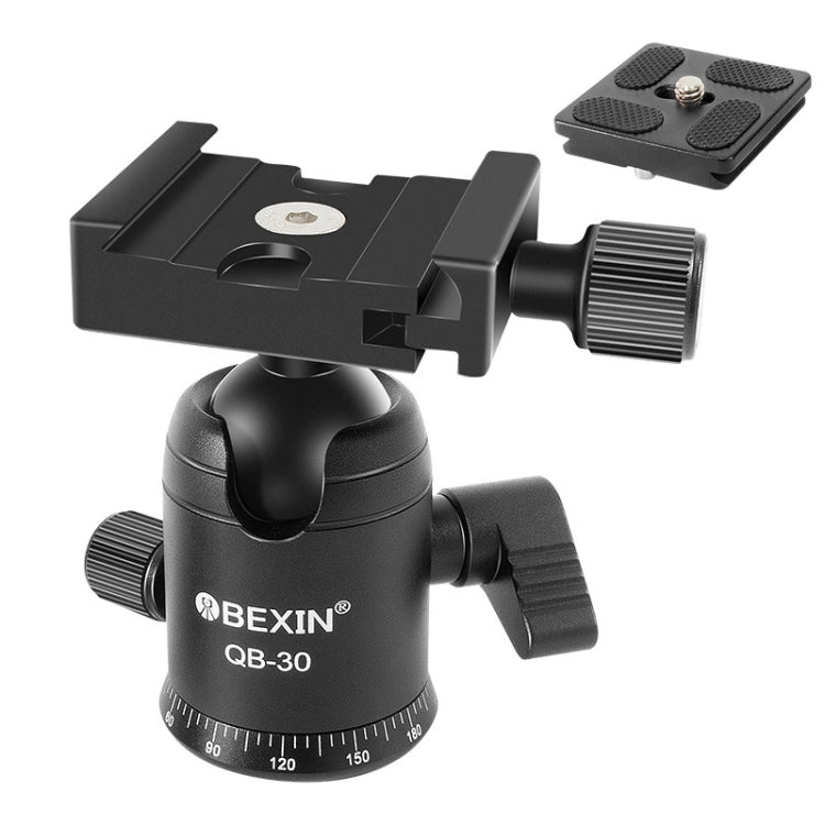 BEIXIN QB-30  360 Degree Rotation Panorama Metal Ball Head with Quick Release Plate, QB-30