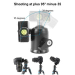 BEIXIN QB-30  360 Degree Rotation Panorama Metal Ball Head with Quick Release Plate, QB-30