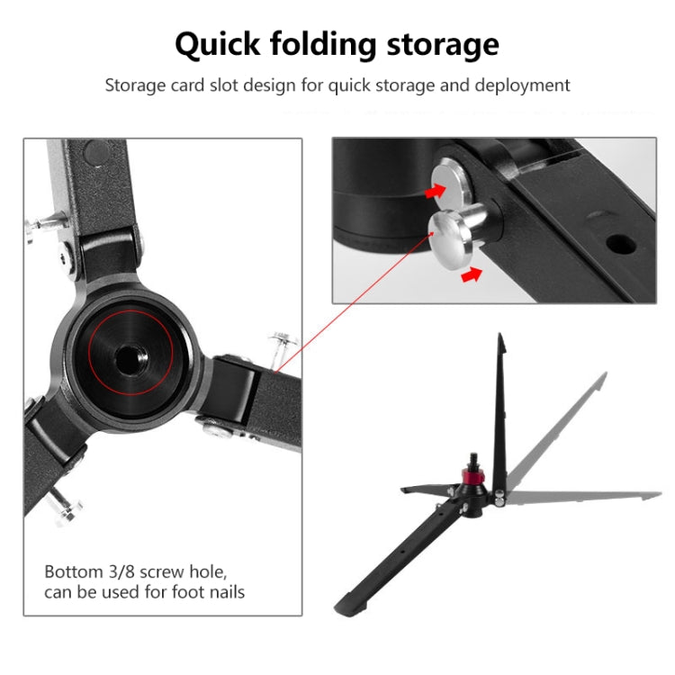 BEXIN ST-3 Three Feet Monopod Stand Base Mini Desktop Tripod