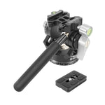 BEXIN DT-02S/S 2D 360 Degree Panorama Heavy Duty Tripod Action Fluid Drag Head with Quick Release Plate, DT-02S/S