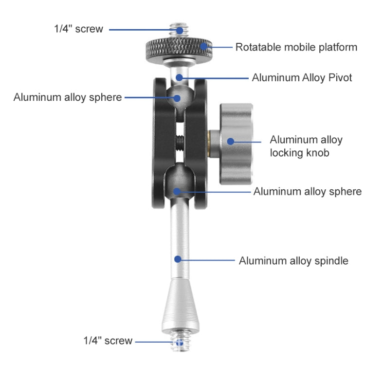 BEXIN TM-3 Multi-function Magic Arm Ball Mount Clamp Clip, TM-3
