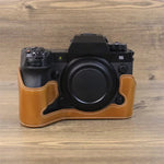 قاعدة نصف غطاء كاميرا من جلد PU مع خيط 1/4 بوصة لكاميرا Fujifilm XH2S، لـ Fujifilm XH2S