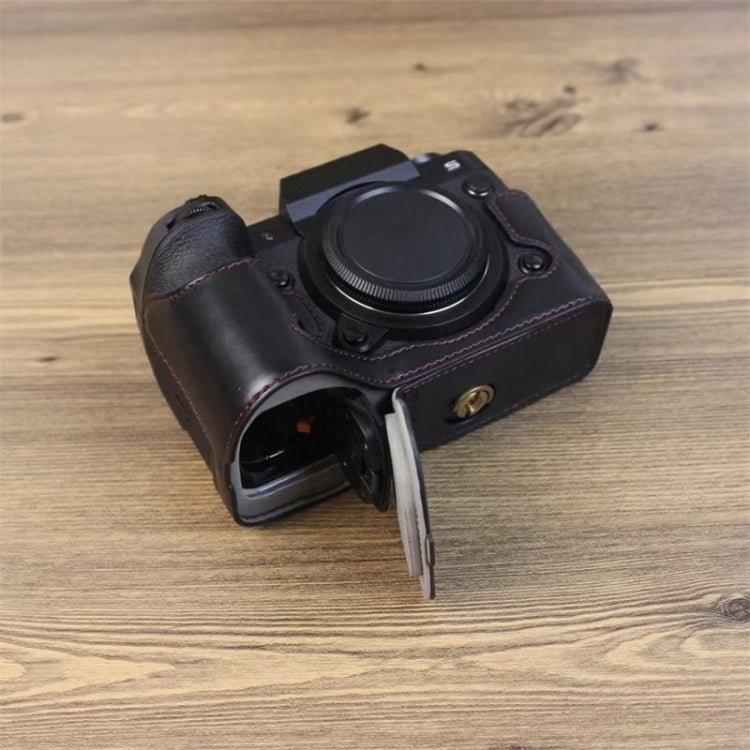 Halbtasche aus PU-Leder mit 1/4-Zoll-Gewinde für Fujifilm XH2S