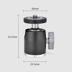YELANGU LW-A01 Panoramic Metal Tripod Ball Head Adapter, LW-A01