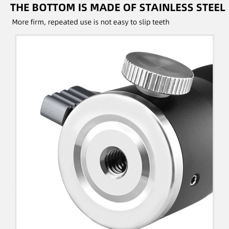 YELANGU LW-A01 Panoramic Metal Tripod Ball Head Adapter, LW-A01