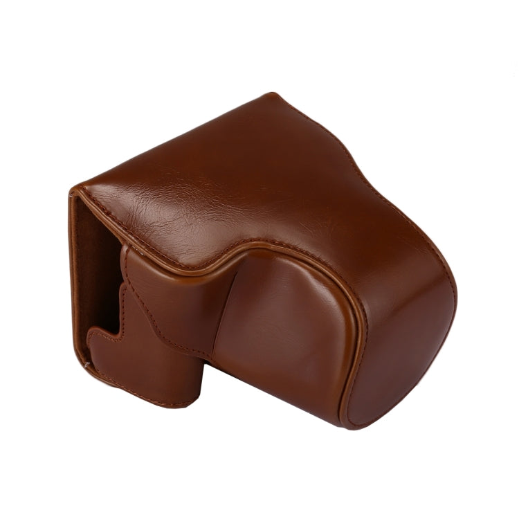 Full Body Camera PU Leather Case Bag with Strap for Canon EOS M6, For EOS M6(15-45mm)