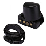 Full Body Camera PU Leather Case Bag with Strap for Canon EOS M5, For EOS M5