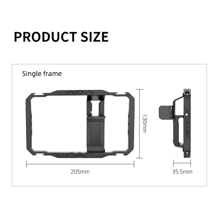 YELANGU LW-B01-1 Vlogging Live Broadcast Smartphone Video Rig Metal Cage, LW-B01-1