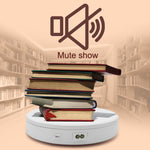 22cm Electric Rotating Turntable Display Stand Live Video Shooting Props Turntable Jewelry Shoes Display Platform, EU Plug, 22cm