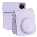 For FUJIFILM instax mini 12 Full Body Leather Case Camera Bag with Strap
