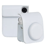For FUJIFILM instax mini 12 Full Body Leather Case Camera Bag with Strap