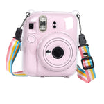 For FUJIFILM Instax mini 12 Crystal Hard Case Camera Bag with Shoulder Strap, For FUJIFILM Instax mini 12