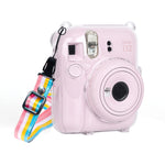 For FUJIFILM Instax mini 12 Crystal Hard Case Camera Bag with Shoulder Strap, For FUJIFILM Instax mini 12