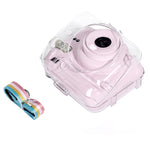 For FUJIFILM Instax mini 12 Crystal Hard Case Camera Bag with Shoulder Strap, For FUJIFILM Instax mini 12