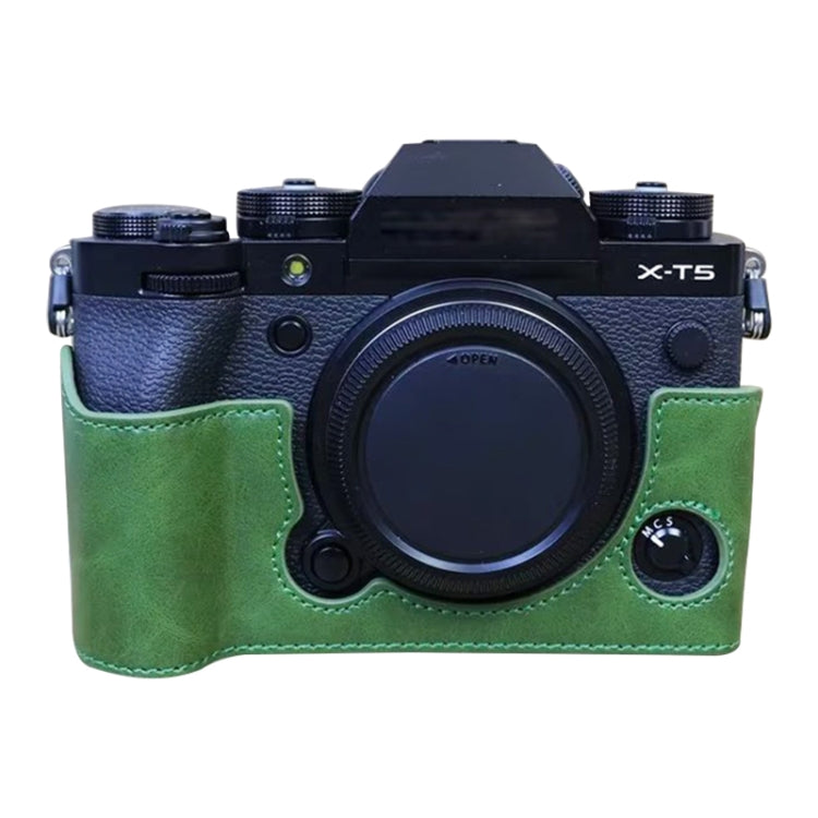 For FUJIFILM X-T5 1/4 inch Thread PU Leather Camera Half Case Base, For FUJIFILM X-T5