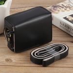 For Sony ZV-1F Vlog Camera Full Body Leather Camera Case Bag with Strap, For Sony ZV-1F