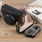 For Sony ZV-1F Vlog Camera Full Body Leather Camera Case Bag with Strap, For Sony ZV-1F