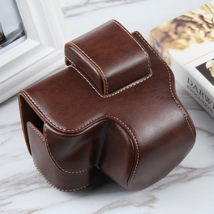 For Nikon Z50 / Z30 Camera Full Body Magnetic Leather Camera Case Bag with Strap