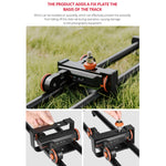 YELANGU YLG0119A 60cm Splicing Slide Rail Track + Trolley Rail Buckle for SLR Cameras / Video Cameras, 60cm Rail Track + Rail Buckle