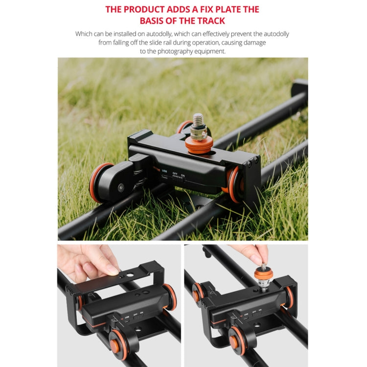 YELANGU YLG0119A 60cm Splicing Slide Rail Track + Trolley Rail Buckle for SLR Cameras / Video Cameras, 60cm Rail Track + Rail Buckle