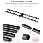 YELANGU YLG0119A 60cm Splicing Slide Rail Track + Trolley Rail Buckle for SLR Cameras / Video Cameras, 60cm Rail Track + Rail Buckle