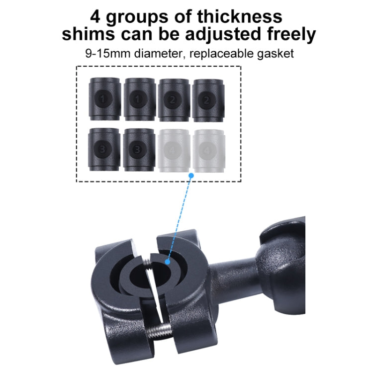 21mm Ballhead Car Front Seat Handlebar Fixed Mount Holder with Tripod Adapter & Screw for GoPro, Insta360, DJI and Other Action Cameras, 21mm 16.3cm