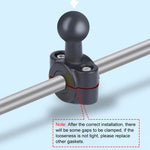 21mm Ballhead Car Front Seat Handlebar Fixed Mount Holder with Tripod Adapter & Screw for GoPro, Insta360, DJI and Other Action Cameras, 21mm 16.3cm