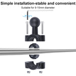 25mm Ballhead Car Front Seat Handlebar Fixed Mount Holder with Tripod Adapter & Screw for GoPro, Insta360, DJI and Other Action Cameras, 25mm 22cm