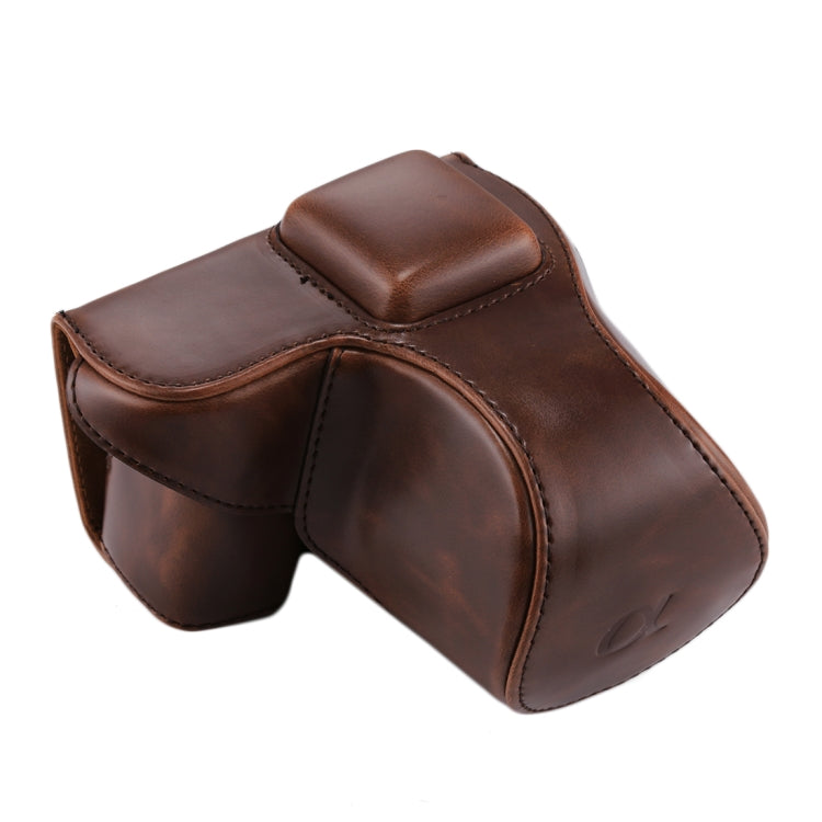 Full Body Camera PU Leather Case Bag with Strap for Sony NEX 5N / 5R / 5T (16-50mm / 18-55mm Lens), For Sony NEX 5N