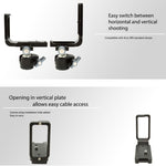 FITTEST FLN-D850 Vertical Shoot Quick Release L Plate Bracket Base Holder for Nikon D850, Nikon D850