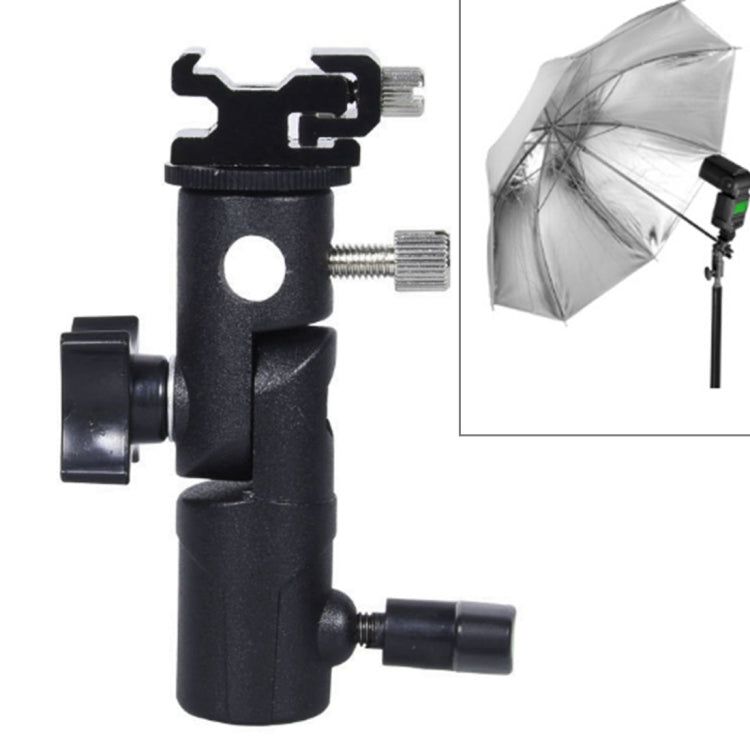 E Type Multifunctional Flash Light Stand Umbrella Bracket, Max Load: 3kg, E-bracket