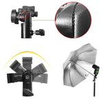 E Type Multifunctional Flash Light Stand Umbrella Bracket, Max Load: 3kg, E-bracket