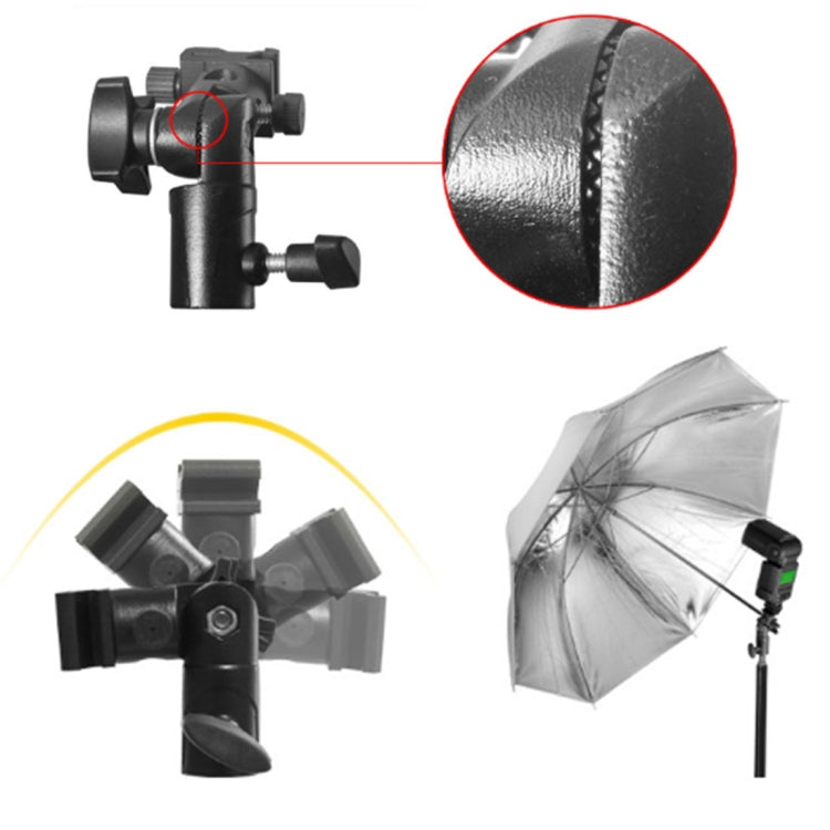 E Type Multifunctional Flash Light Stand Umbrella Bracket, Max Load: 3kg, E-bracket