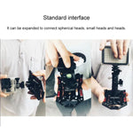 Changeable Multifunctional Holder Tripod Head Quick Release Plate Mount for Digital Camera