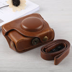 Full Body Camera PU Leather Case Bag with Strap for Canon G16, For G16